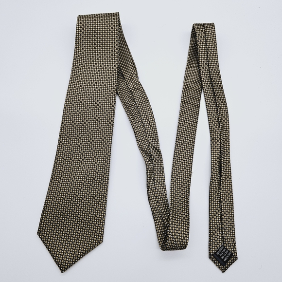 PRONTO UOMO | Platinum 100% silk neck tie - Picture 2 of 3